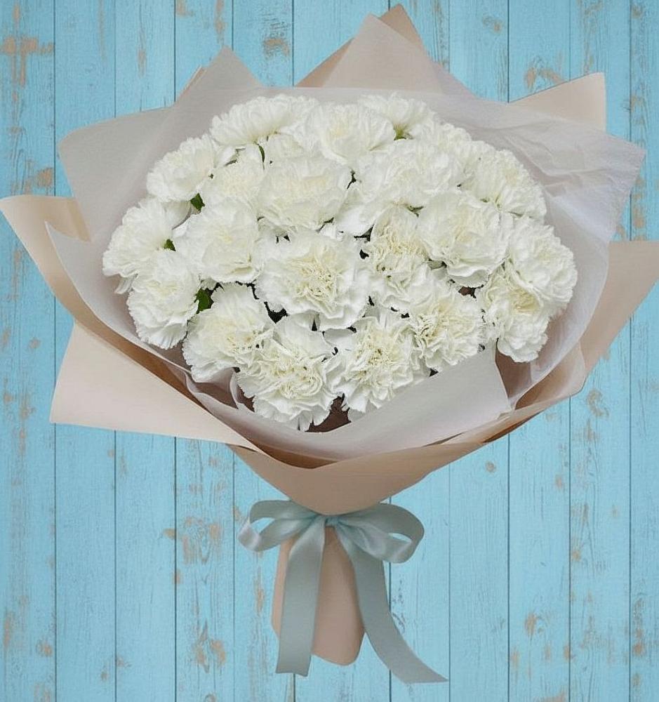 Букет цветов из: Гвоздики в Старомышастовской