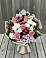 Букет цветов из: Альстромерии, Гвоздики, Розы и Хризантемы в Старомышастовской