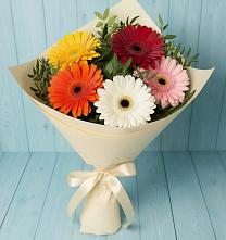 Букет цветов из:  Герберы в Старомышастовской
