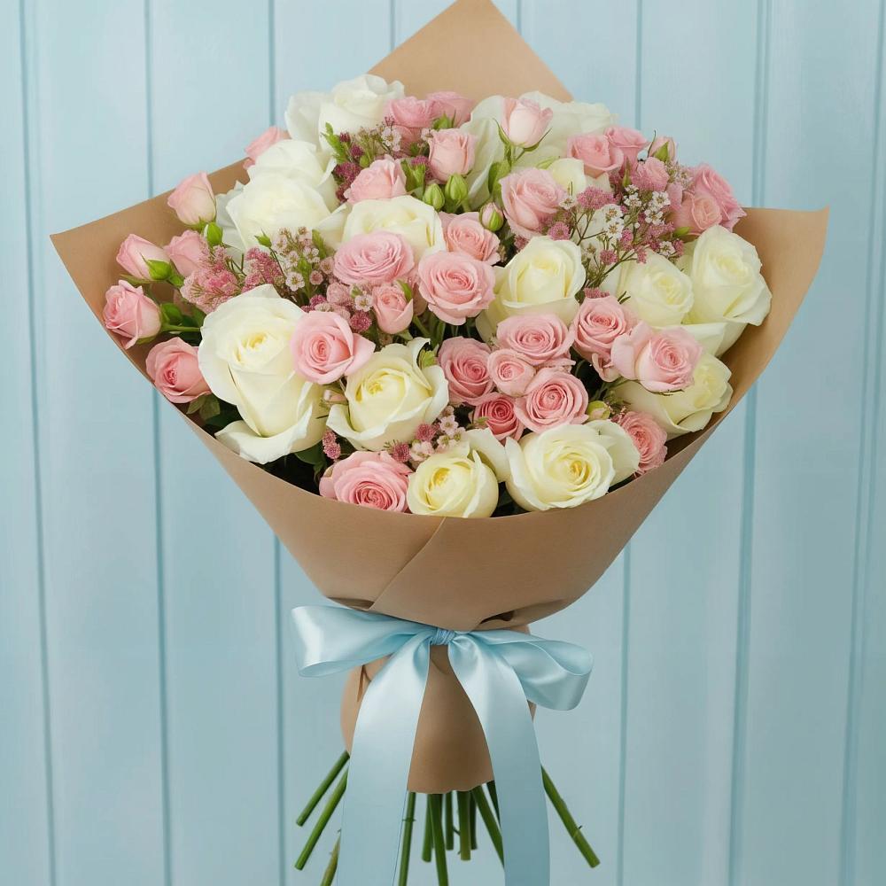 Букет цветов из: Розы в Старомышастовской