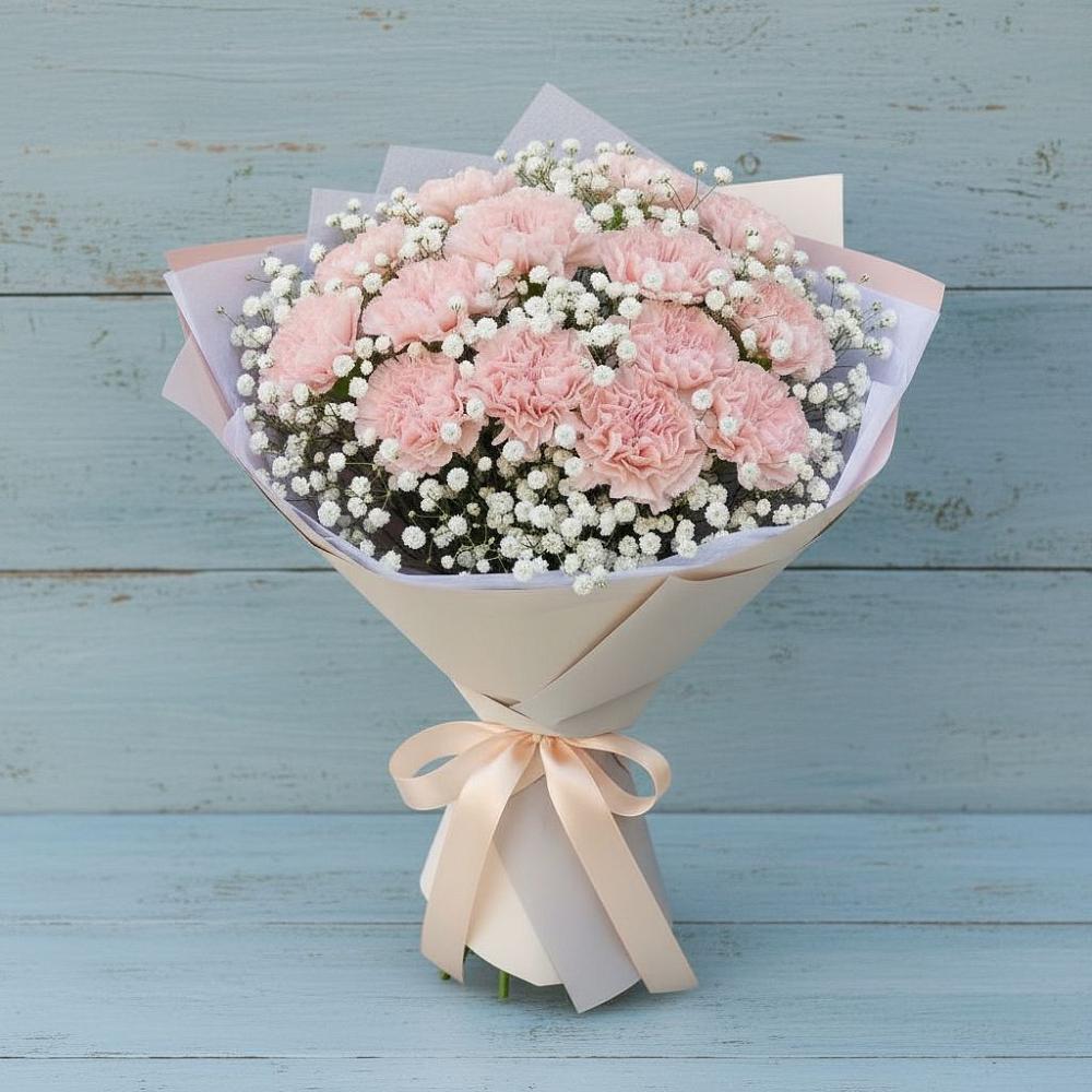 Букет цветов из: Гвоздики в Старомышастовской