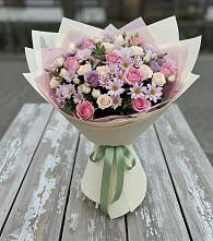 Букет цветов из:  Розы и Хризантемы #REPLACE_PRED# Старомышастовской