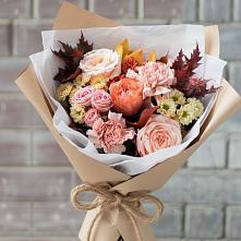 Букет цветов из:  Гвоздики, Хризантемы и Розы в Старомышастовской