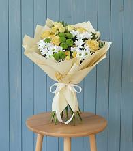 Букет цветов из:  Хризантемы и Розы #REPLACE_PRED# Старомышастовской