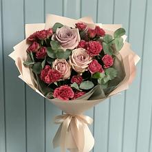 Букет цветов из:  Гвоздики и Розы #REPLACE_PRED# Старомышастовской