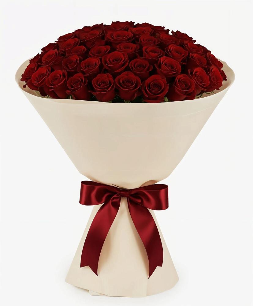 Букет 101 Бордовая роза Блэк Бакарра в Старомышастовской