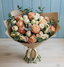 Букет цветов из:  Альстромерии и Розы в Старомышастовской
