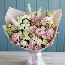 Букет цветов из:  Альстромерии и Розы в Старомышастовской